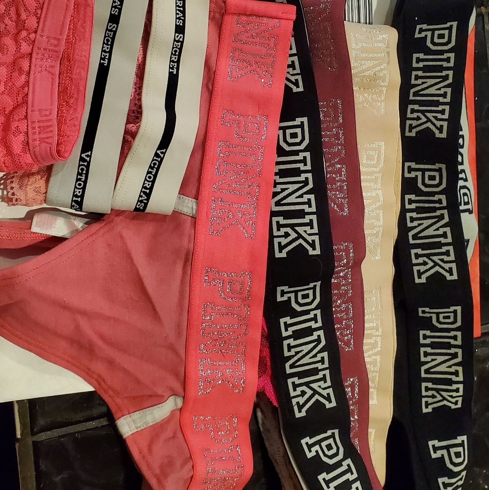 9 vs pink thongs size small